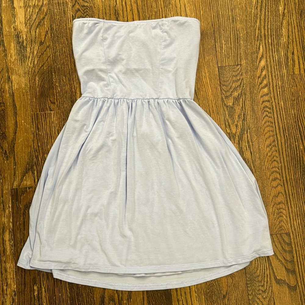 Strapless cotton sundress